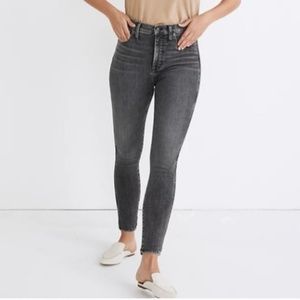 NWOT Madewell 10" high rise skinny jeans in oakwood wash size 25